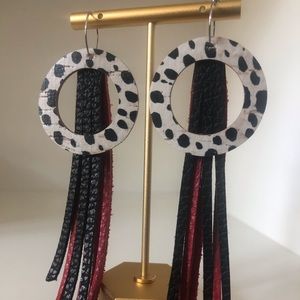 Handmade Genuine Leather Earrings